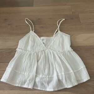 White Sleeveless Top
